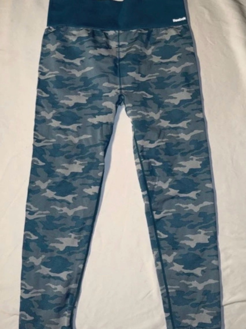 Reebok Blue & Gray Camo Leggings